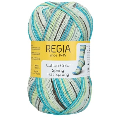 COTTON COLOR von REGIA - SPRING SKY (02473) - 100 g / ca. 420 m Wolle - Bild 1 von 3
