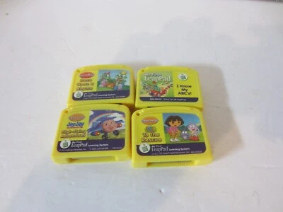 My 1st Leap Pad Cartridges- Set of from 2001-02- Dora, JJ, ABCs, Rhyme(905R) - Image 1 of 4