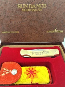 RARE SCHRADE CUTLERY USA LIMITED EDITION POCKET FOLDING KNIFE - SUNDANCE - Picture 1 of 7