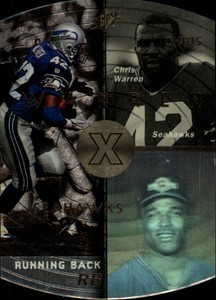 1998 SPx Steel Dallas Cowboys Football Card #42 Chris Warren