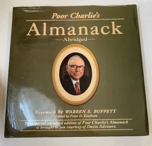 Poor Charlie's Almanack Wit Wisdom Charles Munger Abridged Warren Buffett Book - Picture 1 of 5