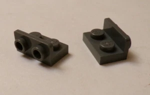 Lego x3 Dark Bluish Gray 1x2 1x2 Inverted Angle Bracket, 99780 (028-417) - Picture 1 of 1