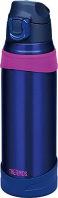 Thermos Vacuum Insulation Sports Bottle 1L Navy Pink FHQ-1000 NV-P - Image 1 of 4
