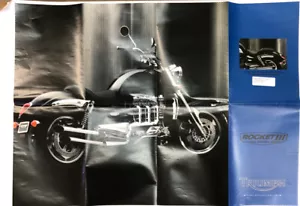 Triumph Motor Cycle 2004 Rocket III 2300cc Poster 33" X 23 1/2" Sales Brochure - Picture 1 of 3
