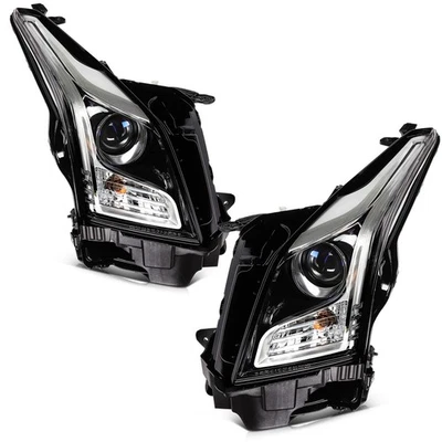 Headlights Assembly Left+Right For Cadillac ATS 2013 2014 2015 2016-2018 Pair - Image 1 of 4