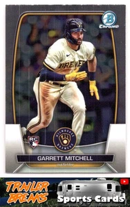 Garrett Mitchell Bowman 2023 Bowman Chrome 3 Milwaukee Brewers Rookie - Picture 1 of 2