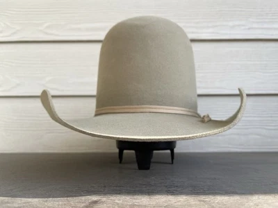 Chapéu de cowboy vintage Resistol Hoss Bonanza tamanho 7 rodeio faroeste coroa aberta faroeste - Imagem 1 de 4