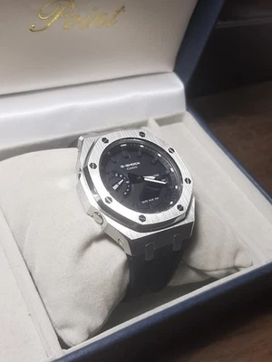 Orologio G-Shock Casio GA2100 Custom Mod CasiOak Stainless Steel Black Rubber - Image 1 of 4