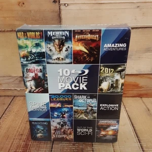 10 Movie Pack Blu-ray Sealed Sci-Fi Horror B-Movies RARE Monster HTF - Picture 1 of 4