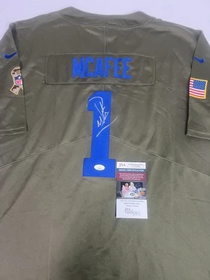 Pat McAfee autographed Indianapolis Colts signed STS Camo jersey- JSA COA! Rare! - Image 1 of 3