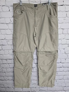 Kuhl Liberator Convertible Pants Mens 36x30 Khaki Zip Off Hiking Outdoor Stealth - Picture 1 of 16