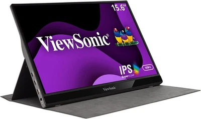 ViewSonic VG1655 15.6" 1080p Portable Monitor IPS - Silver - Image 1 of 4