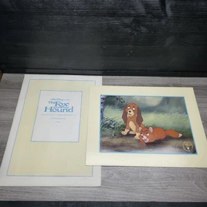 Litografía conmemorativa exclusiva de Walt Disney The Fox and the Hound 1994 de colección - Imagen 1 de 6