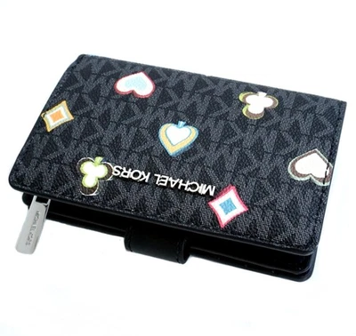 Michael Kors Portemonnaie Geldbörse Jet Set Travel Bifold Schwarz neu - Bild 1 von 4