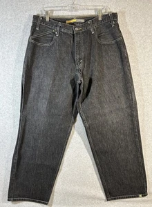 1990's Levi's Silvertab "Baggy" Black Denim Jeans 36X30 Skater Grunge Y2K Vtg - Picture 1 of 18