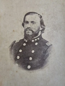 Originale antico guerra civile confederato CSA generale Otho Strahl CDV - Foto 1 di 4