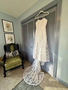 wedding dress size 6 pre owned - Picture 1 of 24