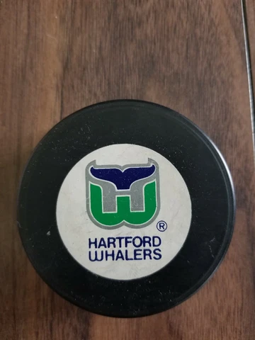HARTFORD WHALERS NHL HOCKEY PUCK DEFUNCT TEAM TRENCH Cover
