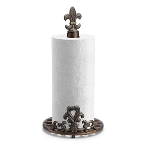 SPI  Fleur de Lis Cast Iron Paper Towel Holder ~~ FREE SHIPPING ~~  - Picture 1 of 1