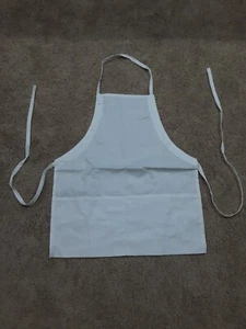 White 20 x 24" Sous Chef's Apron with 2 Pockets and Adjustable Neck Also Crafts - Picture 1 of 3