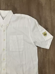 Dunes Club 100% Cotton Cutter & Buck Shirt Short Sleeve Button Up White Men's XL - Picture 1 of 8