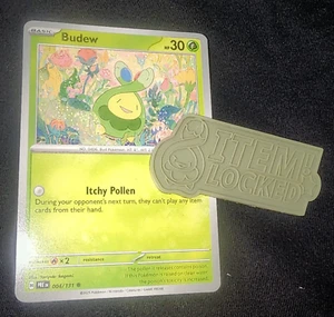 Budew Item Lock Token Pokemon Card Un-Painted Coin Chip - Picture 1 of 1