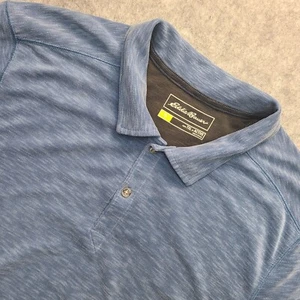 Eddie Bauer Travex Poloshirt Herren XLT Blau Active Fit Pique Golf Outdoor Wandern - Bild 1 von 10