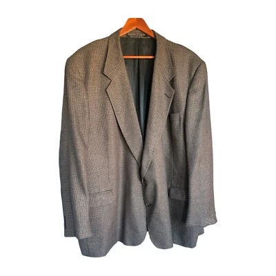 MEN OF MEASURE Big & Tall Size 52 Wool & Silk Tan Tweed Blazer Sport Coat - Image 1 of 4
