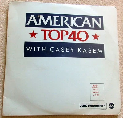 Casey Kasem American Top 40 April 5, 1986 04/05/86 LP John Taylor Falco Opus OMD - Image 1 of 4