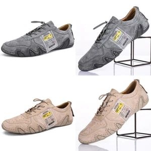 Men's Summer Flat wear-resistant Classic Peas Driving Slip-ons Moccasins Shoes - Picture 1 of 9