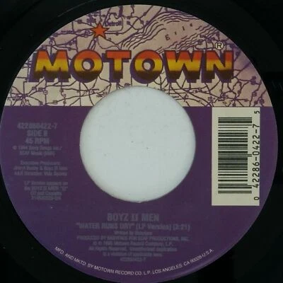 BOYZ II MEN Vibin' b/w Water Runs Dry 4228604227 7" 45rpm Vinyl VG++ Co Slv 1995 - Image 1 of 2