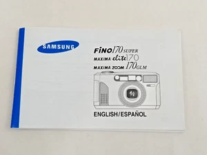 Samsung Fino 170 Super Instruction Manual Film Camera Owner's Guide Maxima Elite - Picture 1 of 8