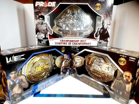 RARE UFC WEC PRIDE NIB ULTIMATE FIGHTING CHAMPIONSHIP BELTS JAKKS PACIFIC ZUFFA Cover