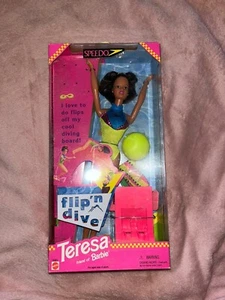 Barbie Speedo Flip'n Dive Teresa Doll 1997 Mattel #18983 - Picture 1 of 3