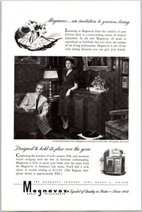 PRINT AD 1946 Magnavox Radio Ronald Colmans Paul Hesse 6.75 x 10 - Picture 1 of 3