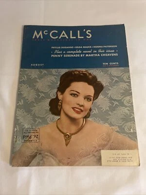 1940 August McCall’s Magazine, Phyllis Duganne, Hilda Mauck (MH16) - Image 1 of 3