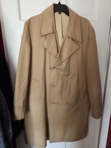 Vintage London Fog Mens Double Breasted Trench Coat - Size 42 Long - Picture 1 of 9