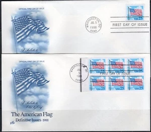 US Scott #2285A & 2285Ac "Flag and Clouds" FDC - Picture 1 of 1