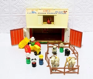 Fisher Price Little People 1967 granja con granjeros, animales + extras de colección - Imagen 1 de 10