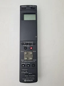 HITACHI VT-RM723E Remote Control with LCD Screen Genuine Original - Picture 1 of 7