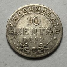 1912 Newfoundland Silver 10 cents