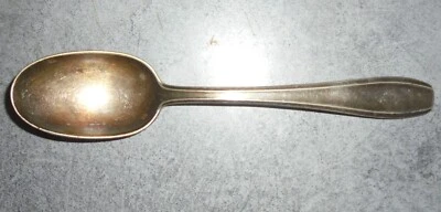 ANCIEN COUVERT Petite CUILLERE 17cm MÉTAL ARGENTÉ SFAM , MONOGRAMME - Photo 1/4