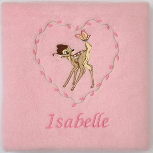 Bambi Baby Blanket Fleece - or Thumper (or any Disney Character!) Personalised - Picture 1 of 1