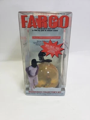 Fargo 1996 VHS Tape & Snow Globe Collector's Set Joel & Ethan Coen PolyGram Foto 1 de 4