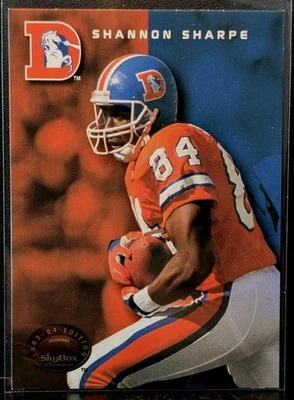 1993 Skybox Premium Shannon Sharpe #5 Denver Broncos HOF Tight End - Image 1 of 2