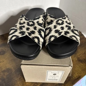 Rothy’s Women’s The Weekend Slide Sandy Cat Black Size 8.5 New In Box - Picture 1 of 7