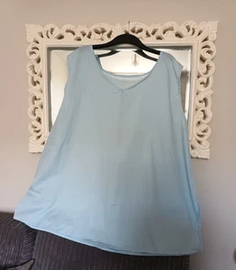 Neu Damen blau Midi Länge Slips Unterkleid Slip Größe 30/32 - Bild 1 von 4
