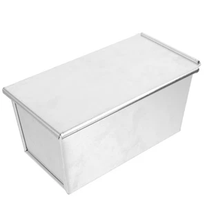 Sartén antiadherente de aluminio para caja de pan con tapa formas para hornear sartenes caseras - Imagen 1 de 12