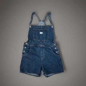Levi Strauss & Co. Denim Overalls Shorts XL Vintage Two Horse Brand - Picture 1 of 7