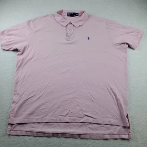 Polo Ralph Lauren Polo Shirt Classic Fit Short Sleeve Pink 2XL Men's - Picture 1 of 18